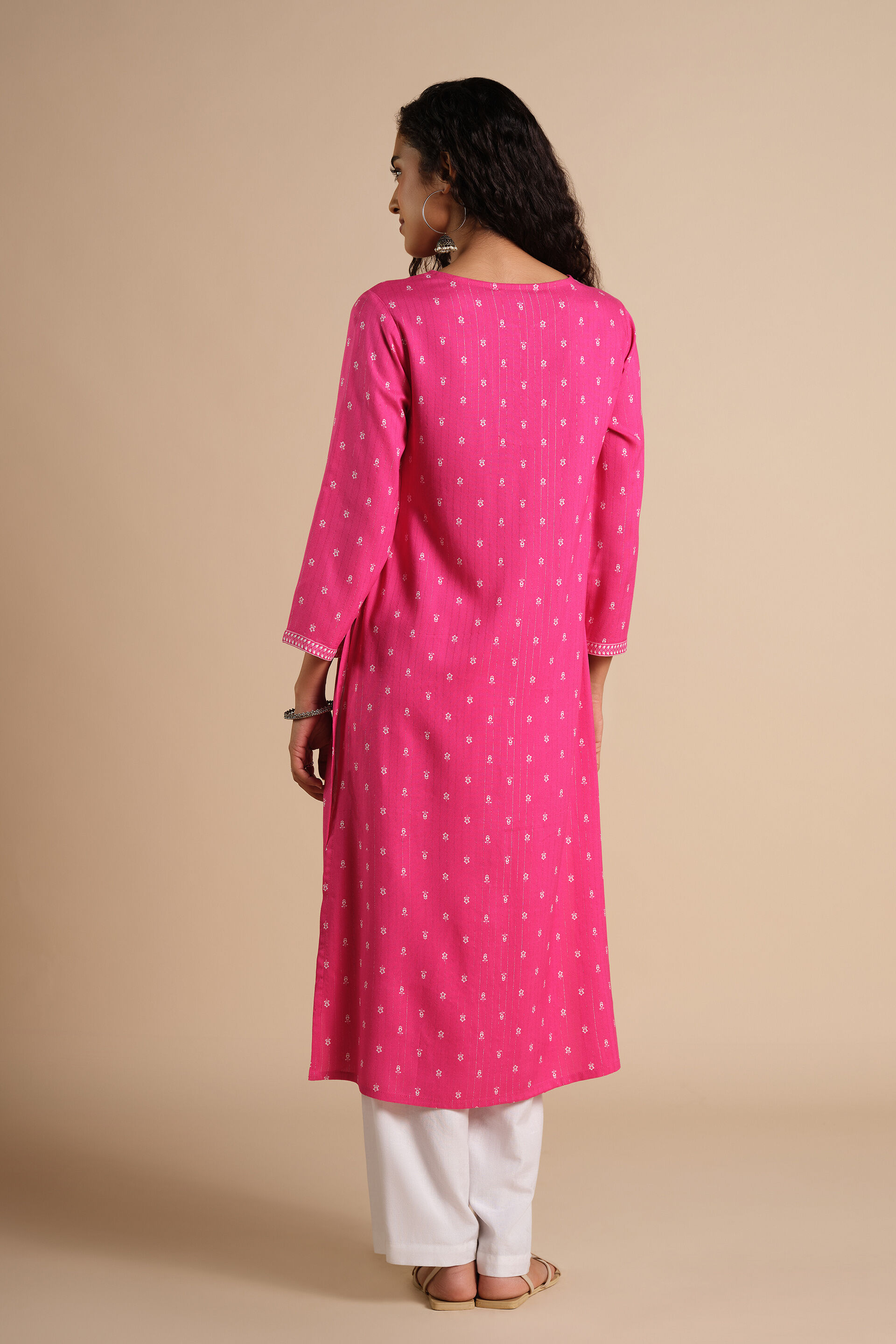 Gulab Rang Kurta, Pink, image 3